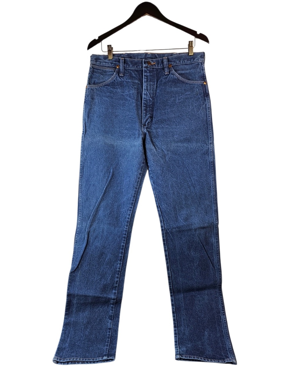 Wrangler 13MWZ Mens Original Fit Cowboy Cut Medium Wash Blue Denim Jeans 32x34